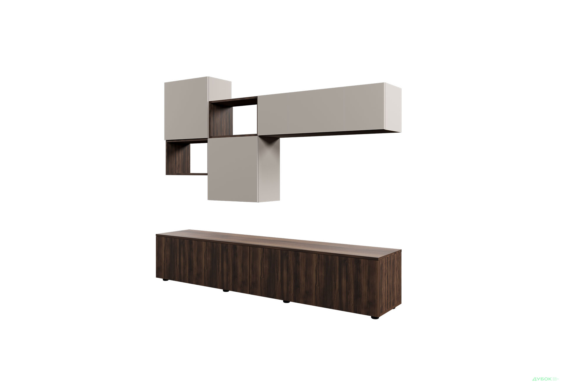 Изображение 3 - Гостиная Viant ВТ-8 с навесными полками 200 см, кашемир / ристретто