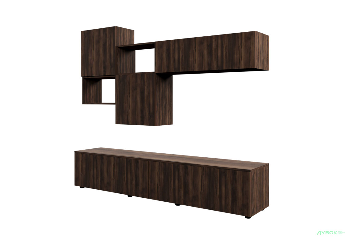 Зображення 2 - Вітальня Viant ВТ-8 з навісними полицями 200 см, рістретто