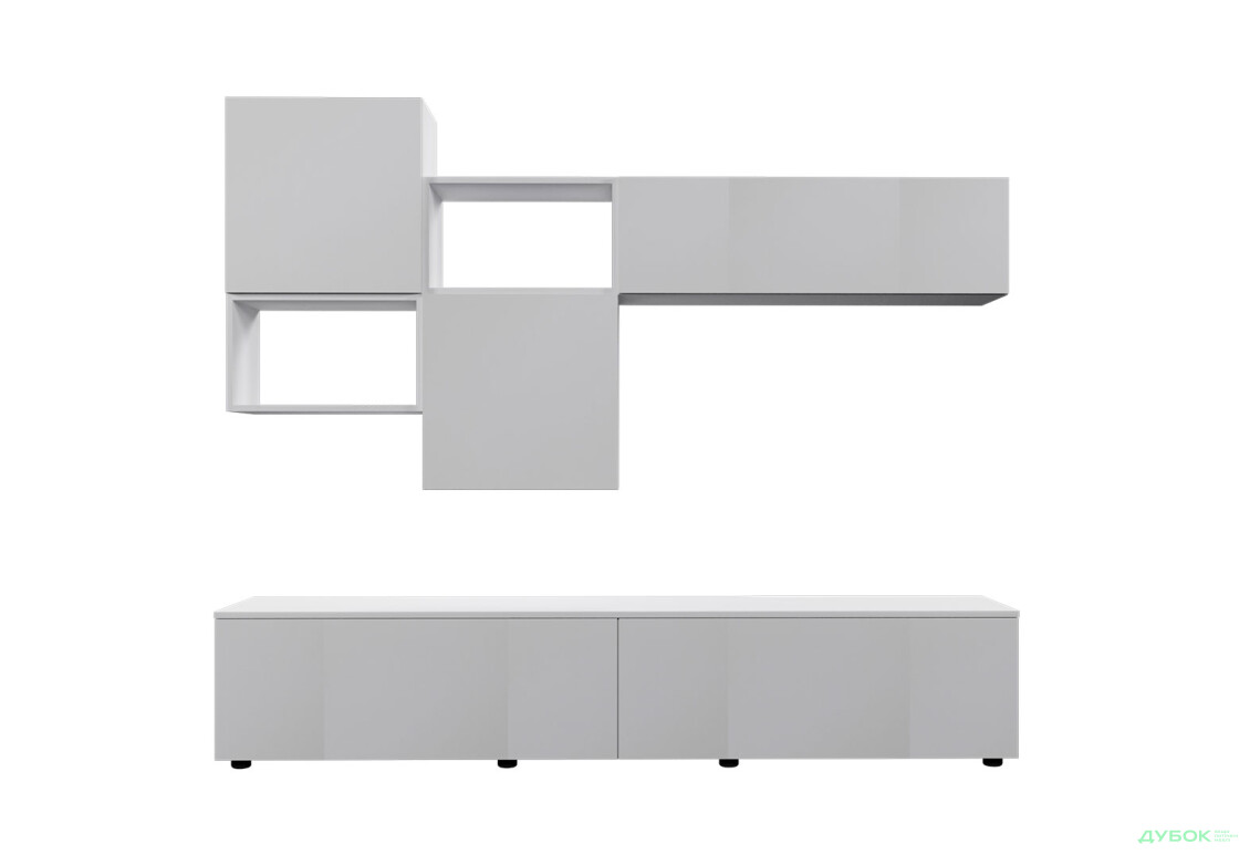 Изображение 3 - Гостиная Viant ВТ-9 с навесными полками 200 см, белая