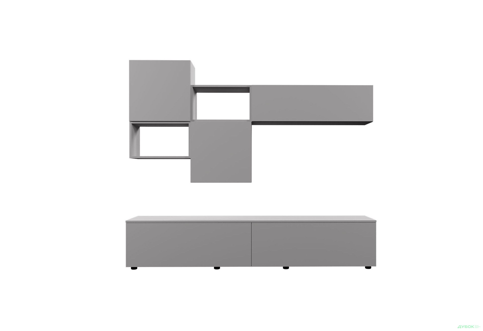 Изображение 3 - Гостиная Viant ВТ-9 с навесными полками 200 см, серый