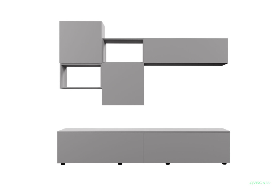 Изображение 3 - Гостиная Viant ВТ-9 с навесными полками 200 см, серый