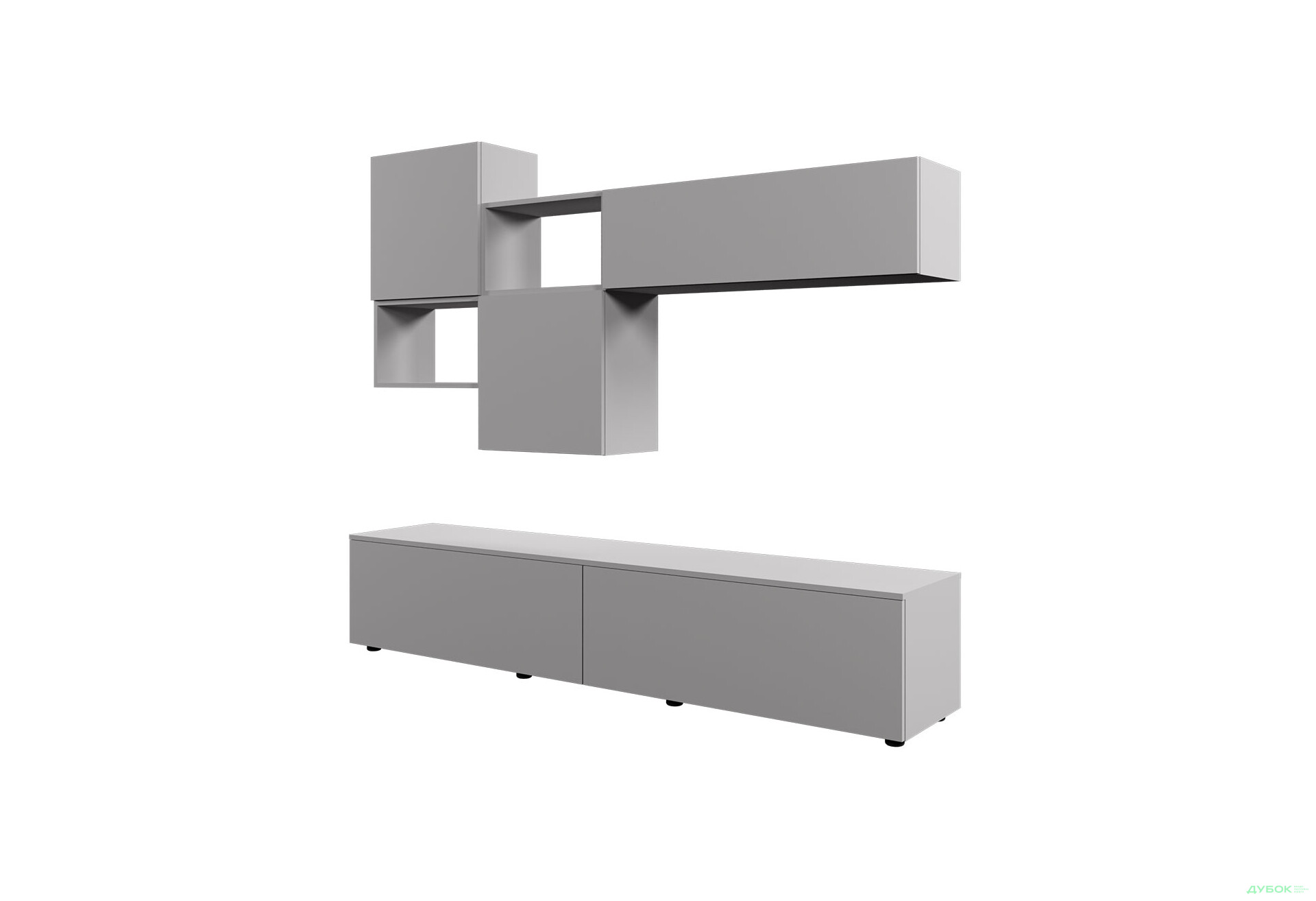 Изображение 2 - Гостиная Viant ВТ-9 с навесными полками 200 см, серый