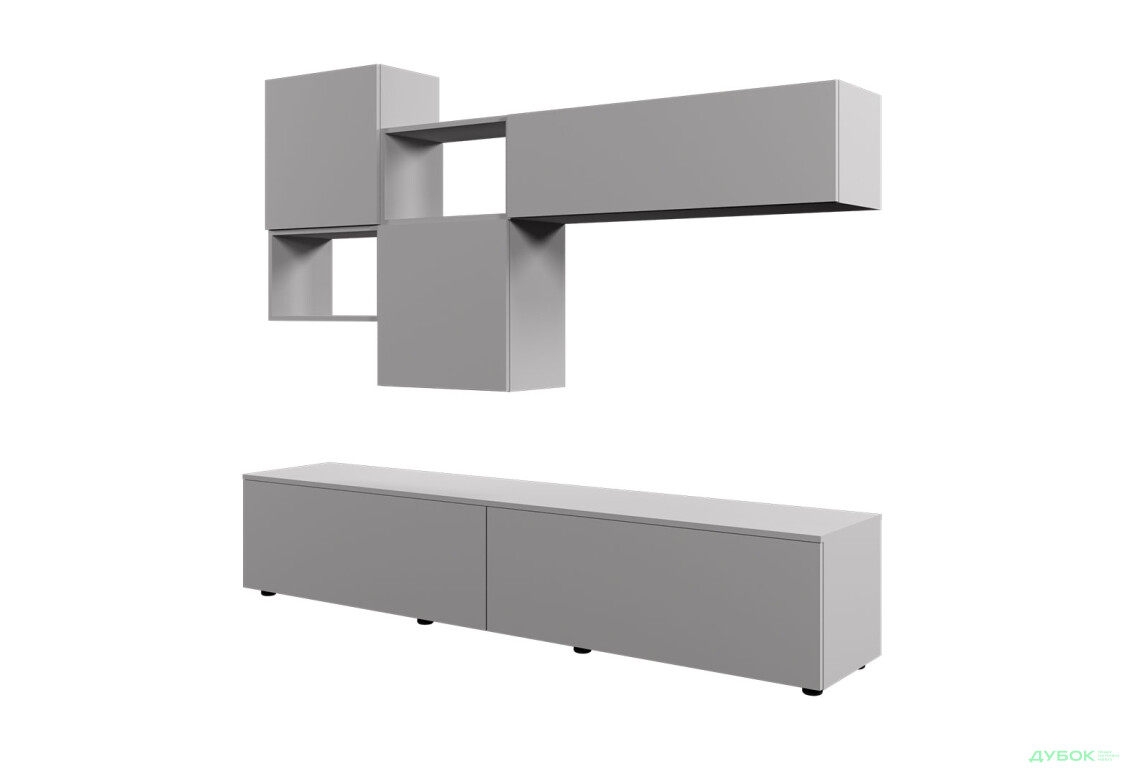 Изображение 2 - Гостиная Viant ВТ-9 с навесными полками 200 см, серый