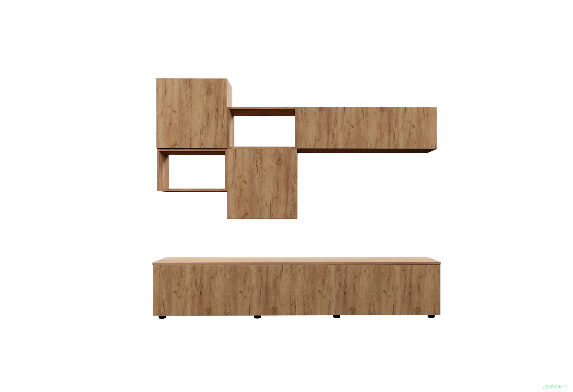 Изображение 3 - Гостиная Viant ВТ-9 с навесными полками 200 см, дуб тахо