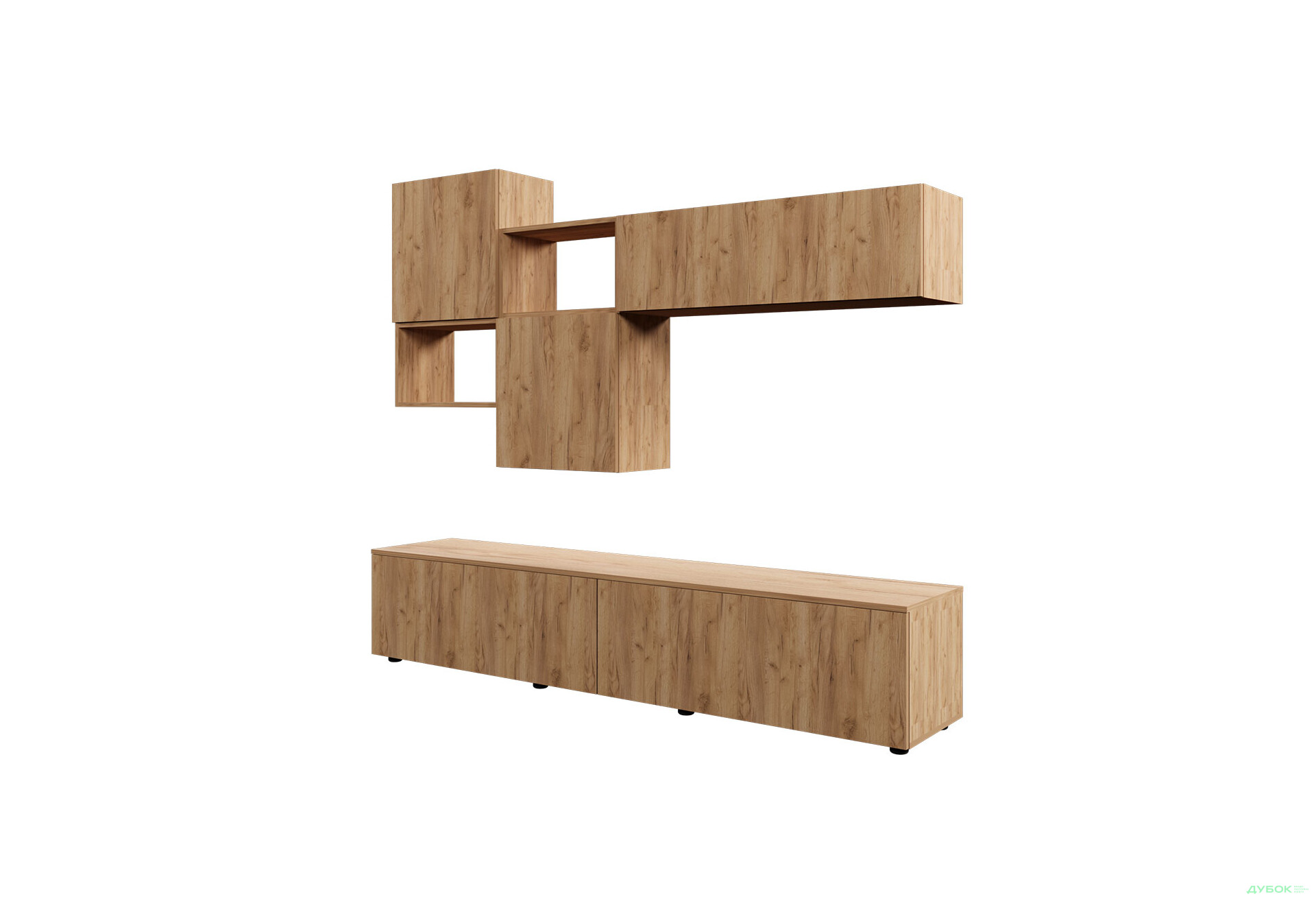 Изображение 2 - Гостиная Viant ВТ-9 с навесными полками 200 см, дуб тахо