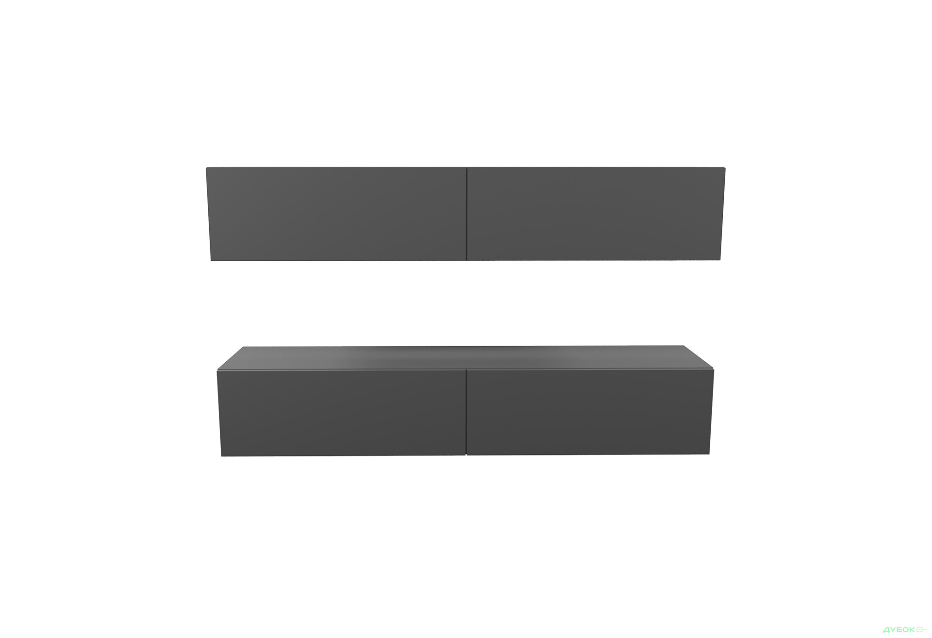 Изображение 2 - Гостиная Viant ВТ-10 с подвесными полками 120 см, антрацит