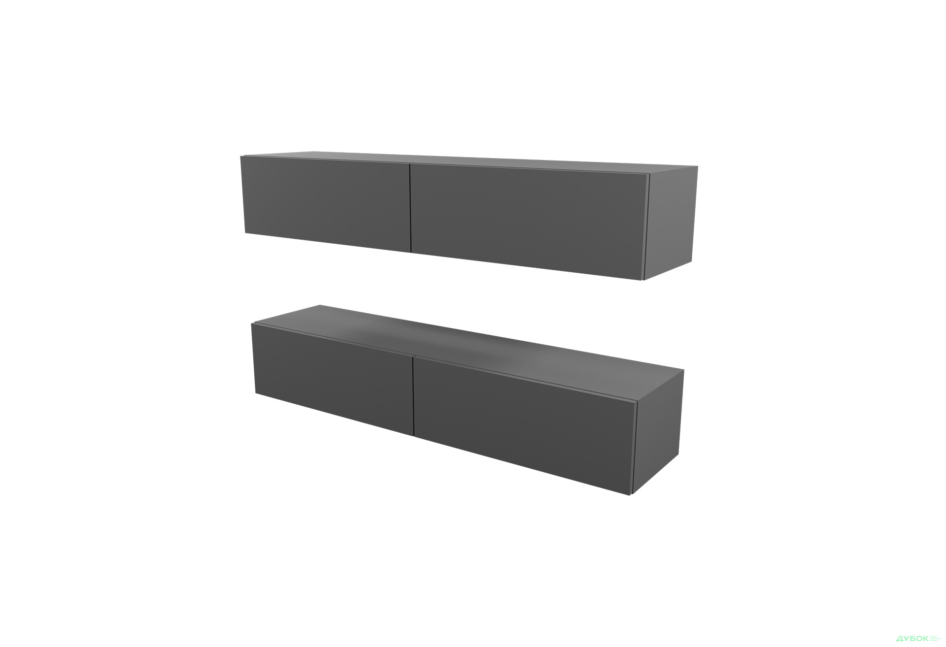 Изображение 3 - Гостиная Viant ВТ-10 с подвесными полками 120 см, антрацит