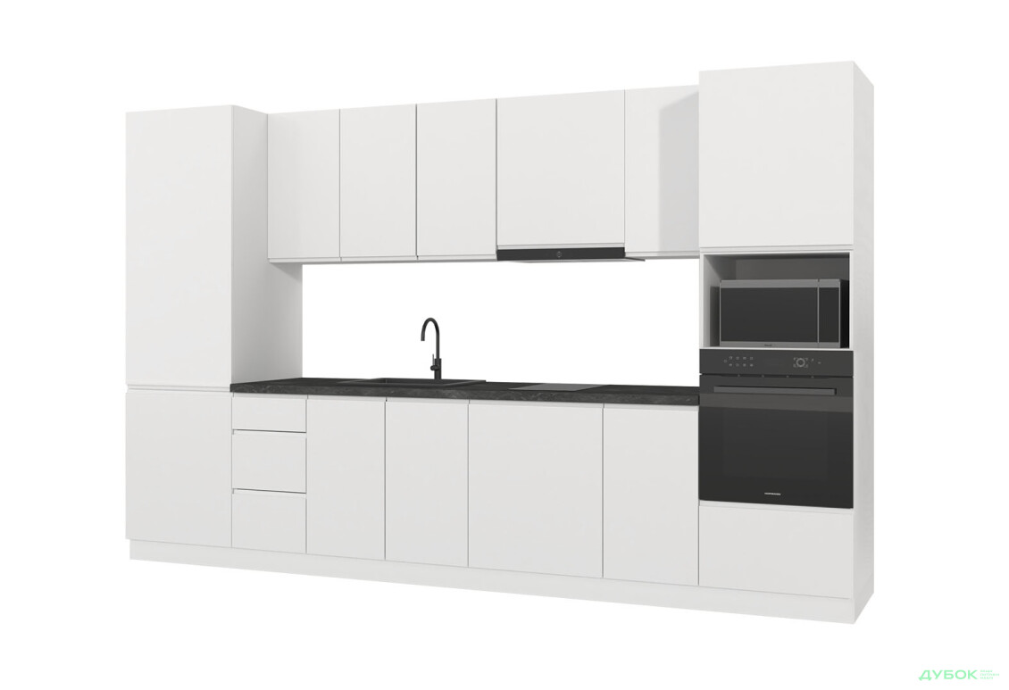 Изображение 2 - Кухня Миллениум / Millenium Premium 3.4 МироМарк Белый глянец, корп. белый