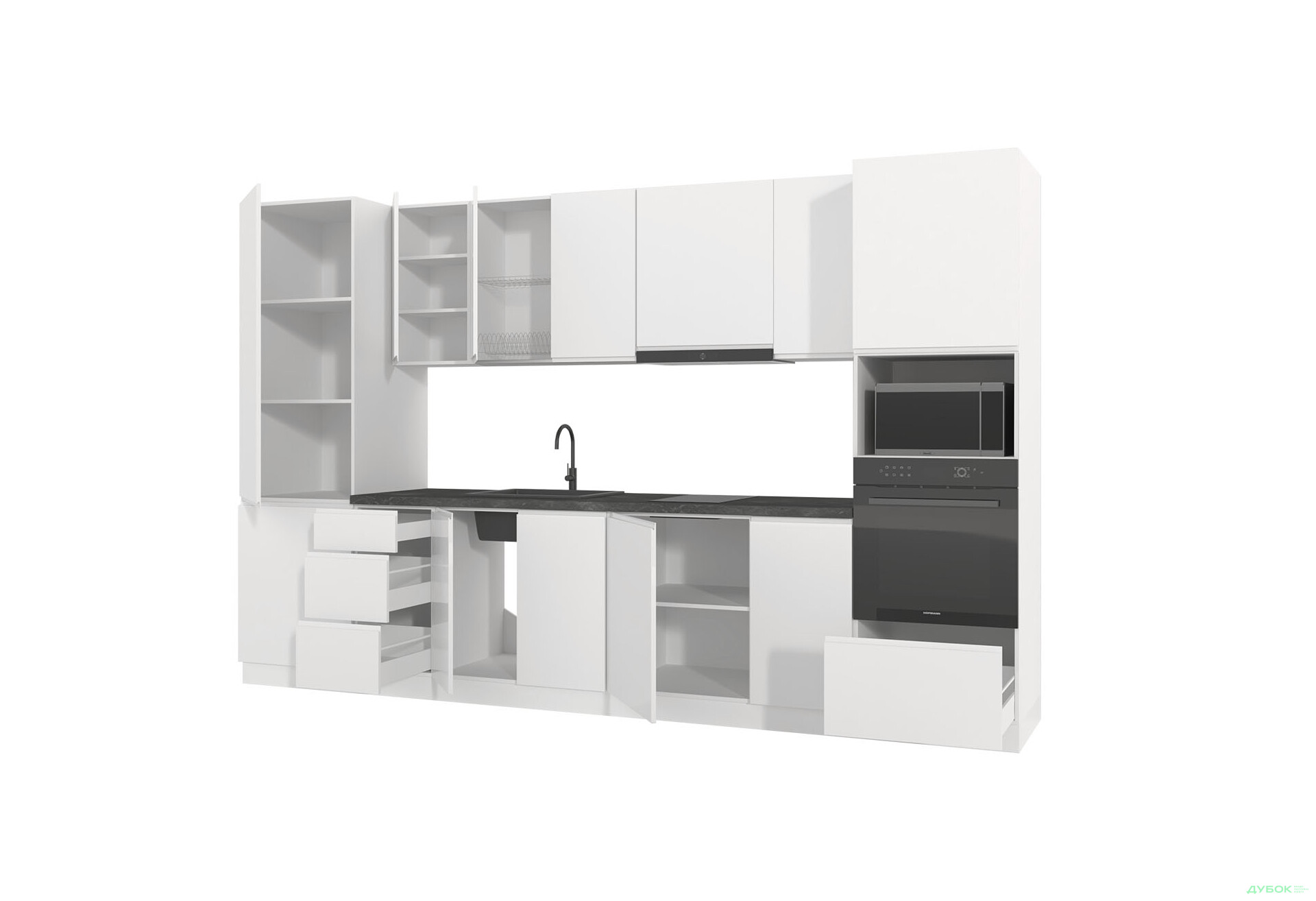 Изображение 3 - Кухня Миллениум / Millenium Premium 3.4 МироМарк Белый глянец, корп. белый