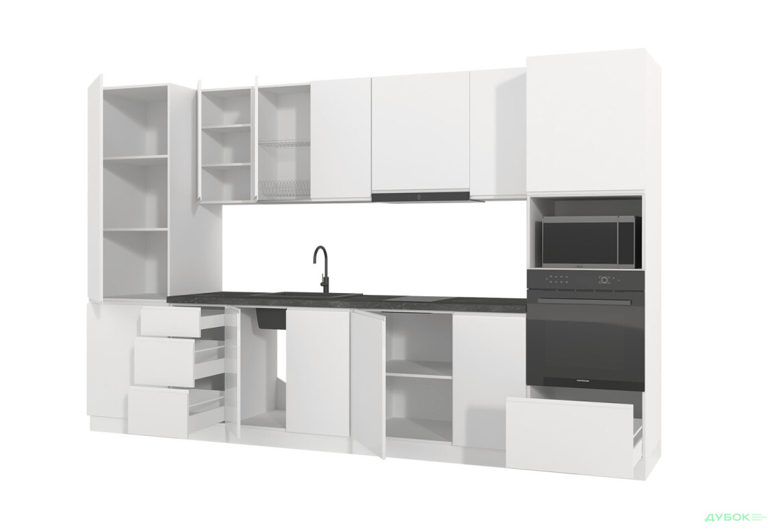 Изображение 3 - Кухня Миллениум / Millenium Premium 3.4 МироМарк Белый глянец, корп. белый
