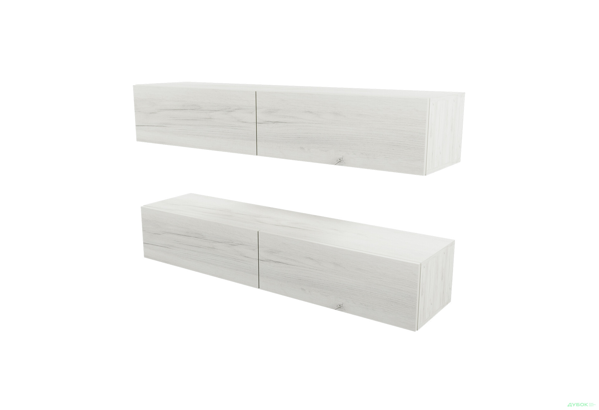 Изображение 3 - Гостиная Viant ВТ-10 с подвесными полками 120 см, дуб крафт белый