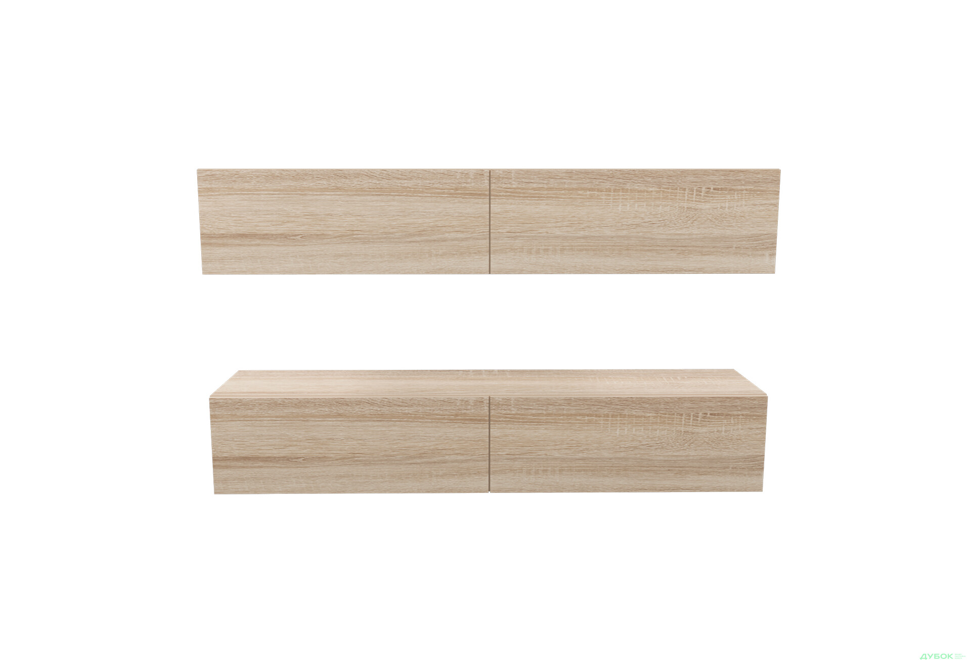 Зображення 2 - Вітальня Viant ВТ-10 з навісними полицями 120 см, дуб сонома