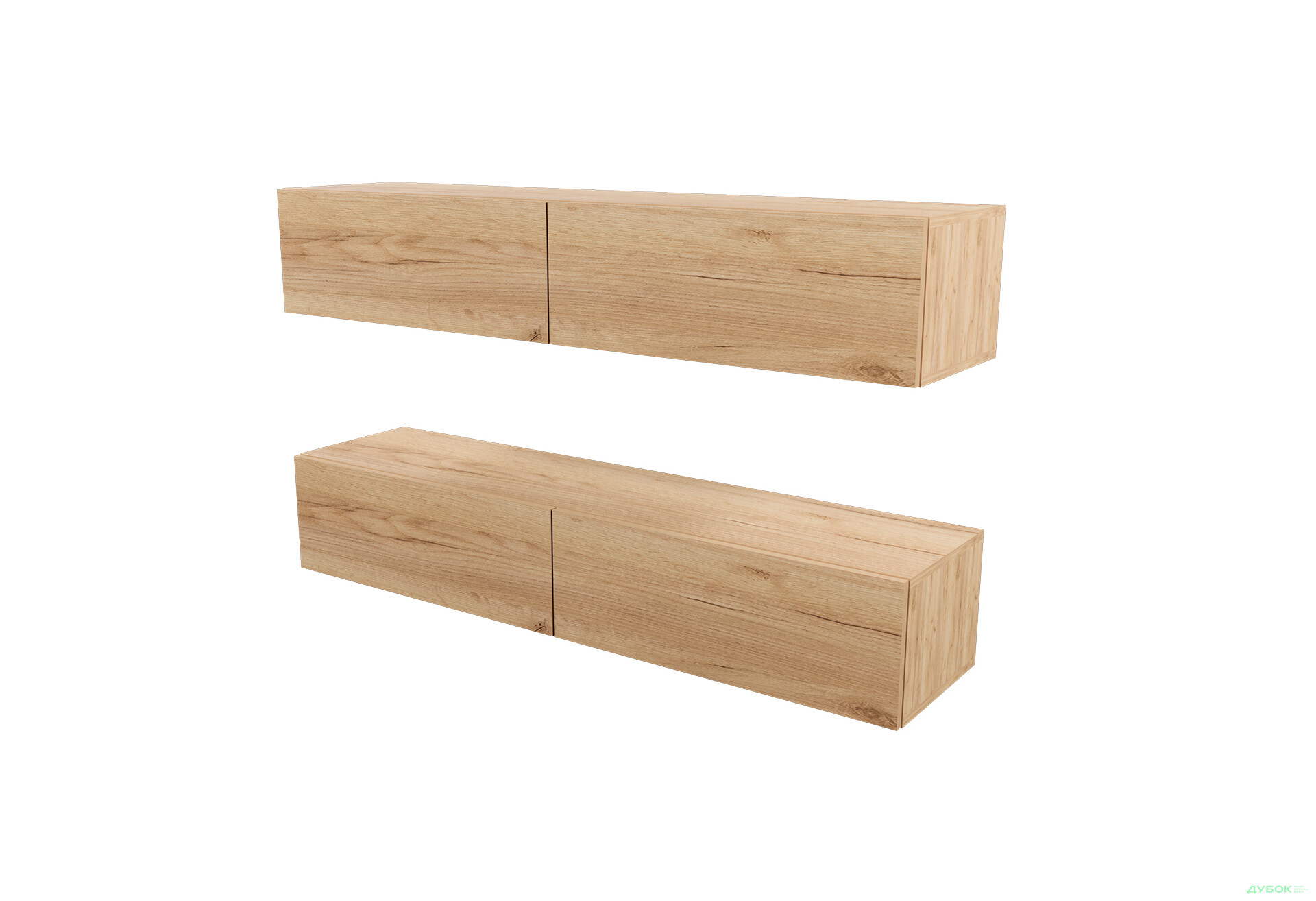 Зображення 3 - Вітальня Viant ВТ-10 з навісними полицями 120 см, дуб тахо