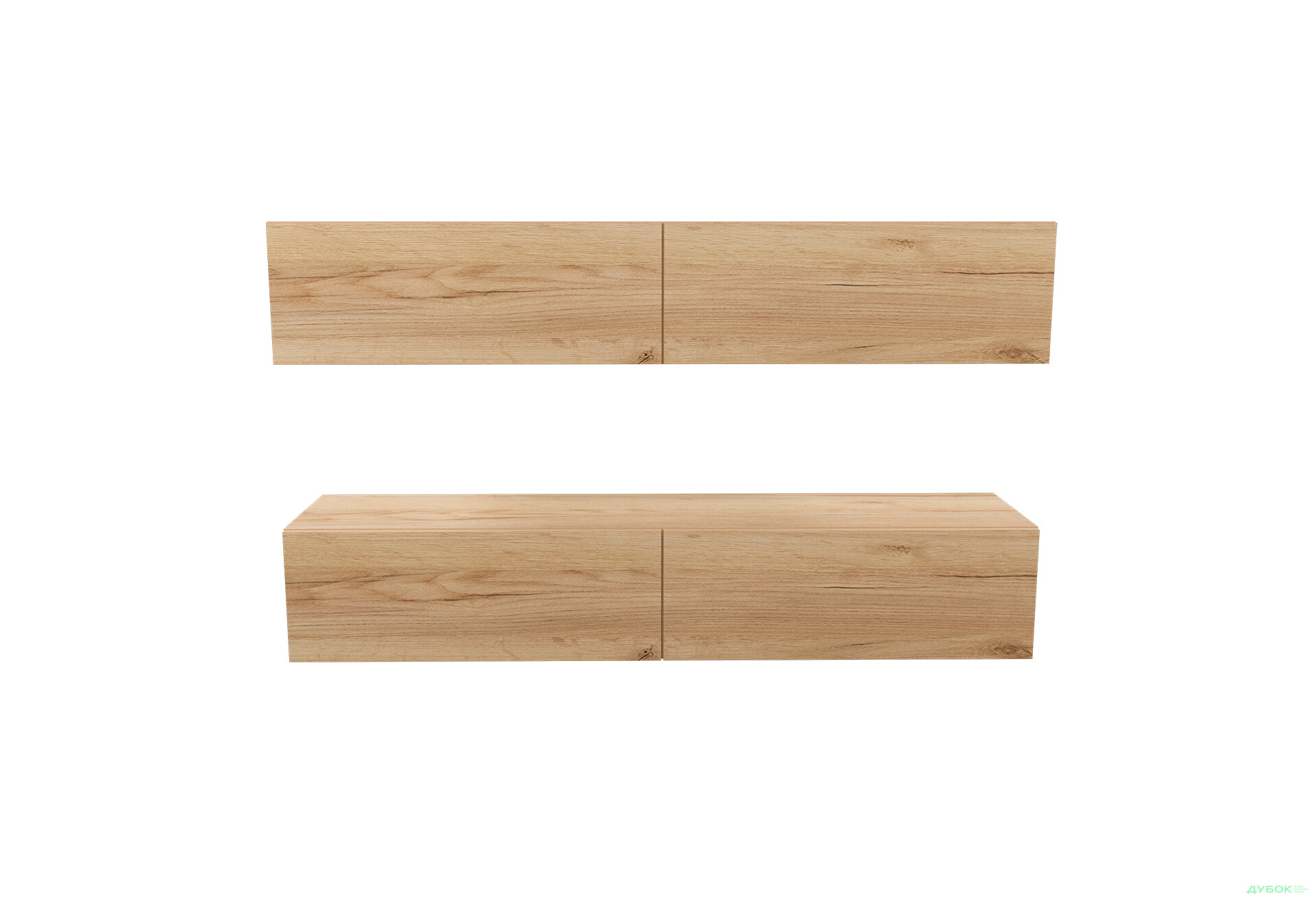 Зображення 2 - Вітальня Viant ВТ-10 з навісними полицями 120 см, дуб тахо