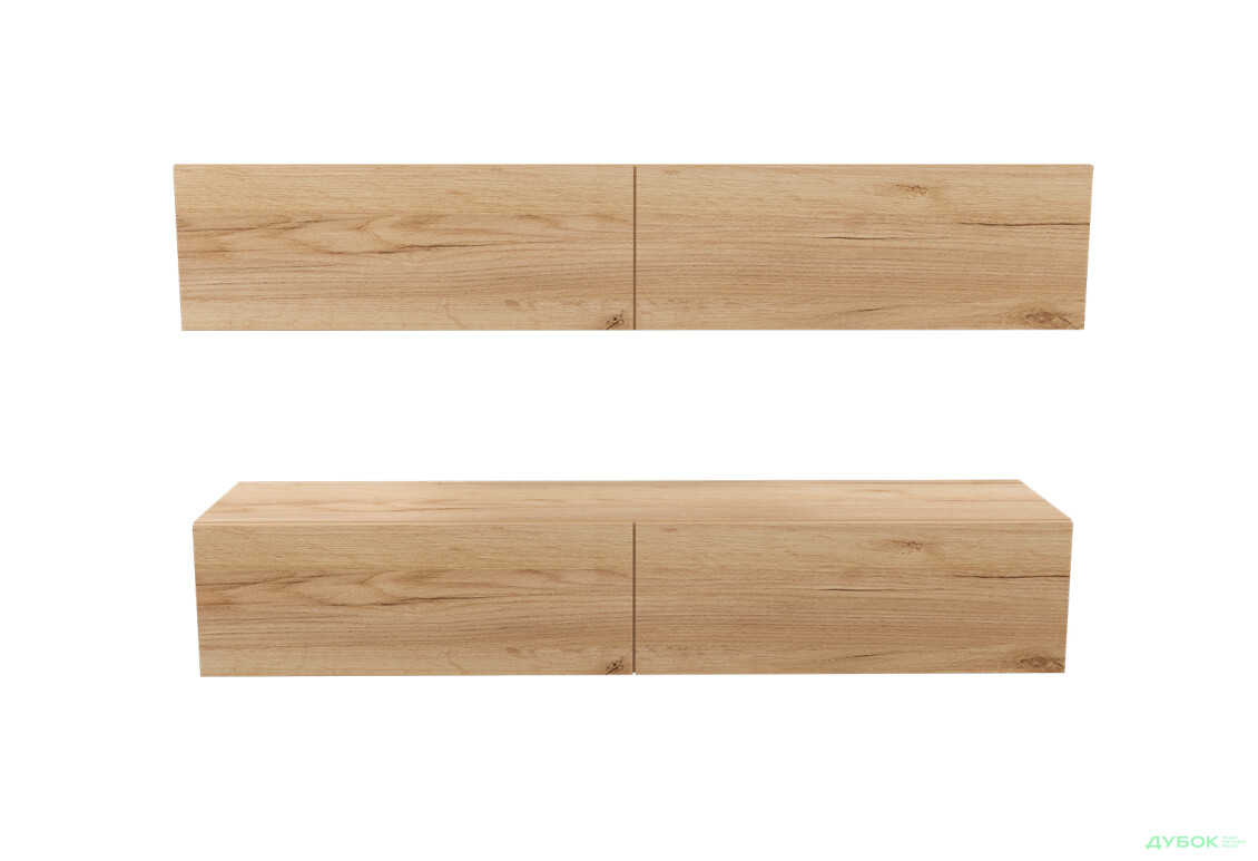 Зображення 2 - Вітальня Viant ВТ-10 з навісними полицями 120 см, дуб тахо