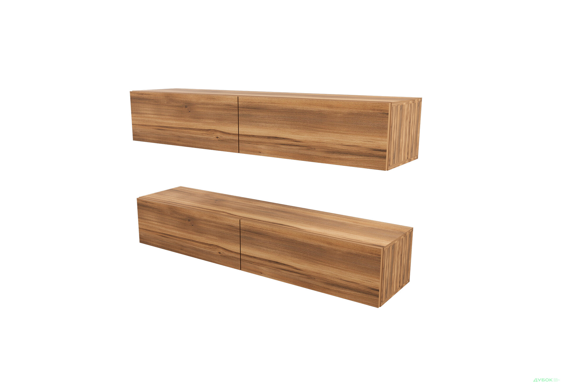 Зображення 4 - Вітальня Viant ВТ-10 з навісними полицями 140 см, бурштин