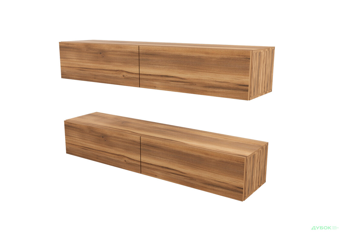 Зображення 4 - Вітальня Viant ВТ-10 з навісними полицями 140 см, бурштин