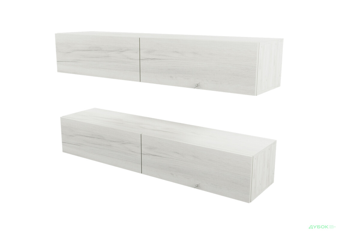 Изображение 3 - Гостиная Viant ВТ-10 с подвесными полками 140 см, дуб крафт белый