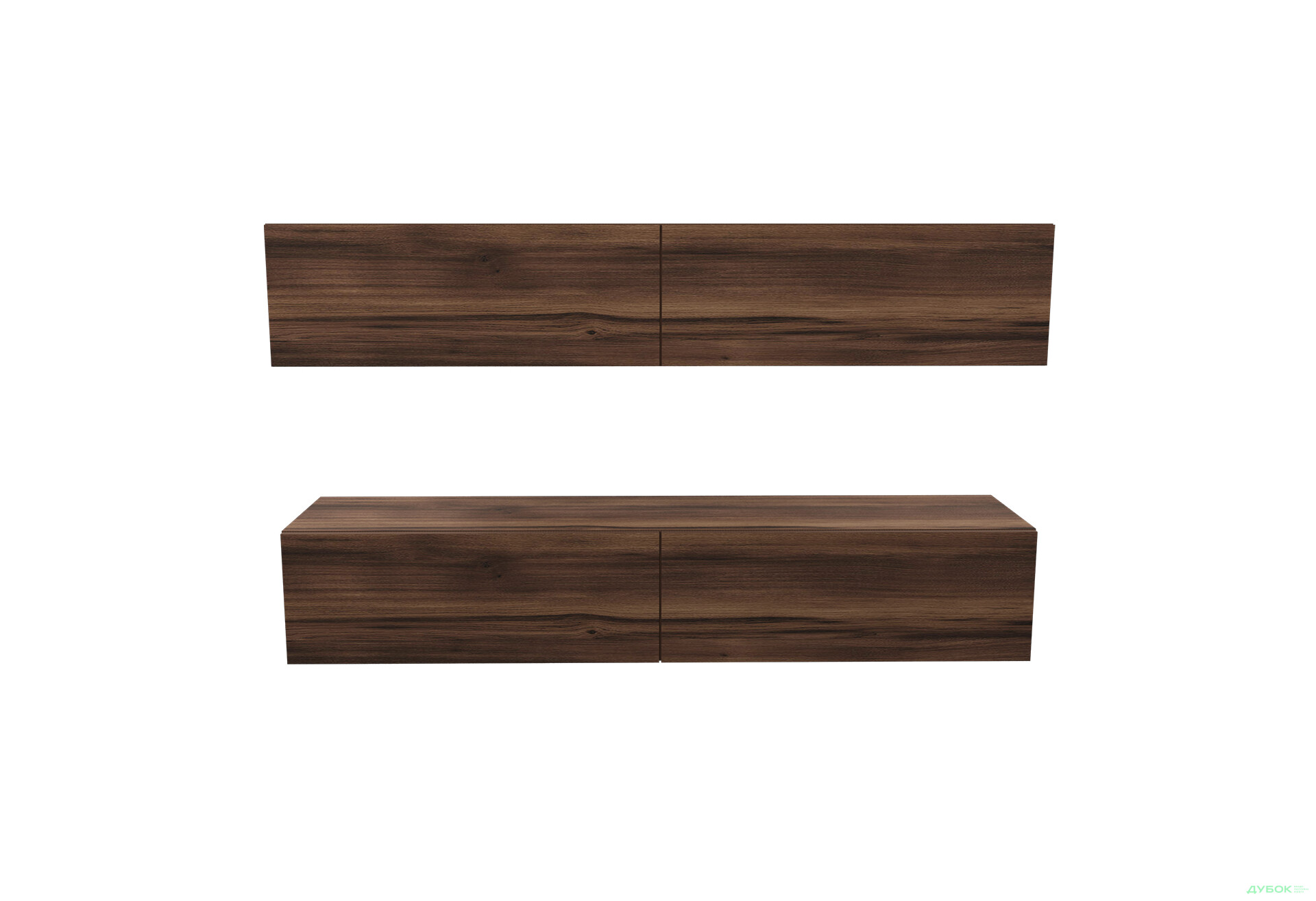 Зображення 2 - Вітальня Viant ВТ-10 з навісними полицями 140 см, рістретто