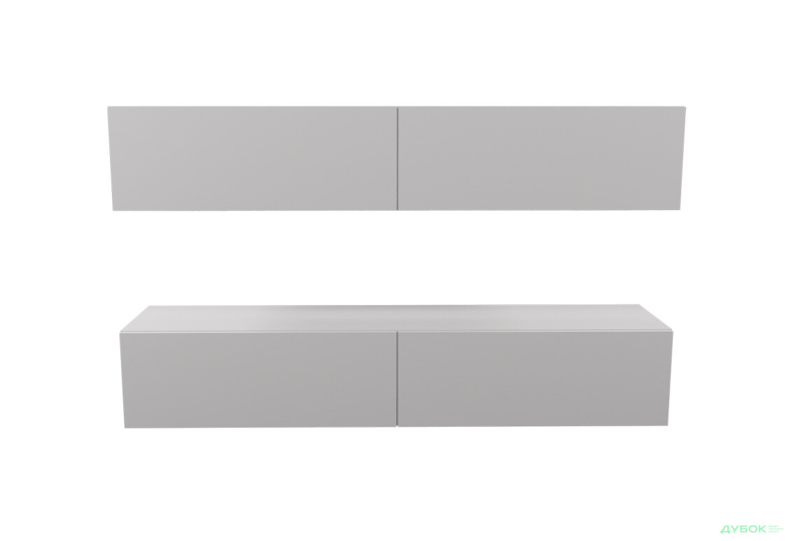 Изображение 2 - Гостиная Viant ВТ-10 с подвесными полками 140 см, серая