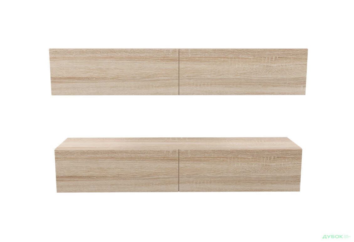 Изображение 2 - Гостиная Viant ВТ-10 с подвесными полками 140 см, дуб сонома