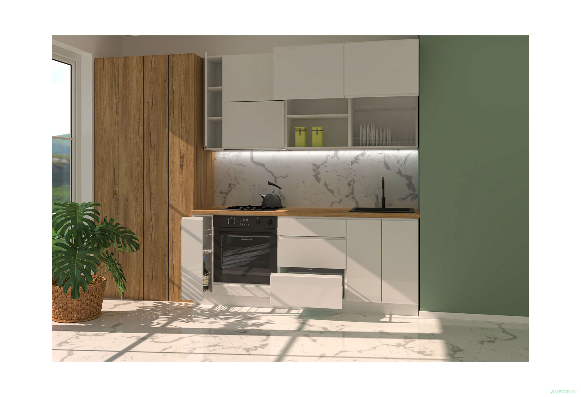 Изображение 4 - Кухня Миллениум / Millenium Premium 2.0 МироМарк Белый глянец, корп. белый