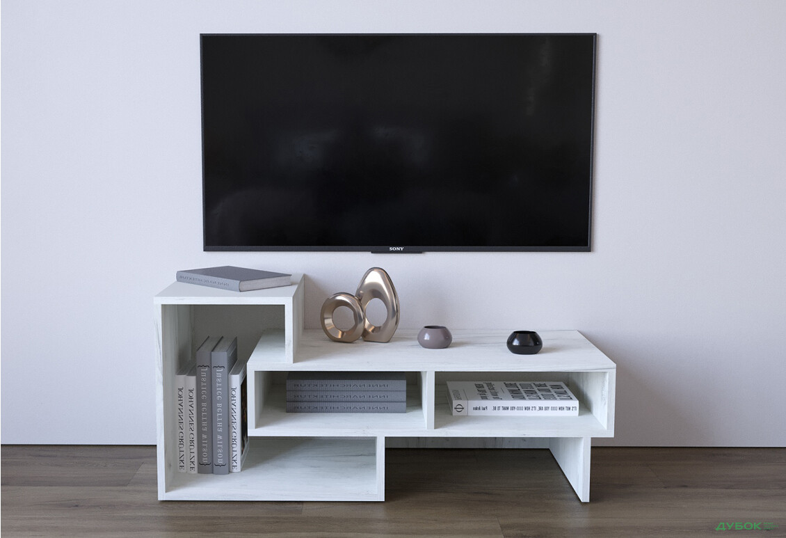 Вітальня Viant ВТ-11 120 см, дуб крафт білий