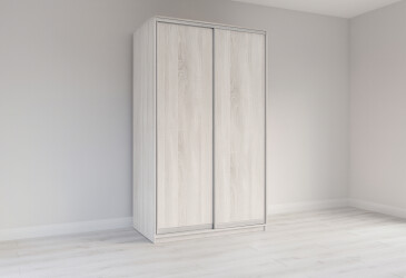 Шафа-купе Garant Практик №18 2-дверна 120 см дуб крафт білий