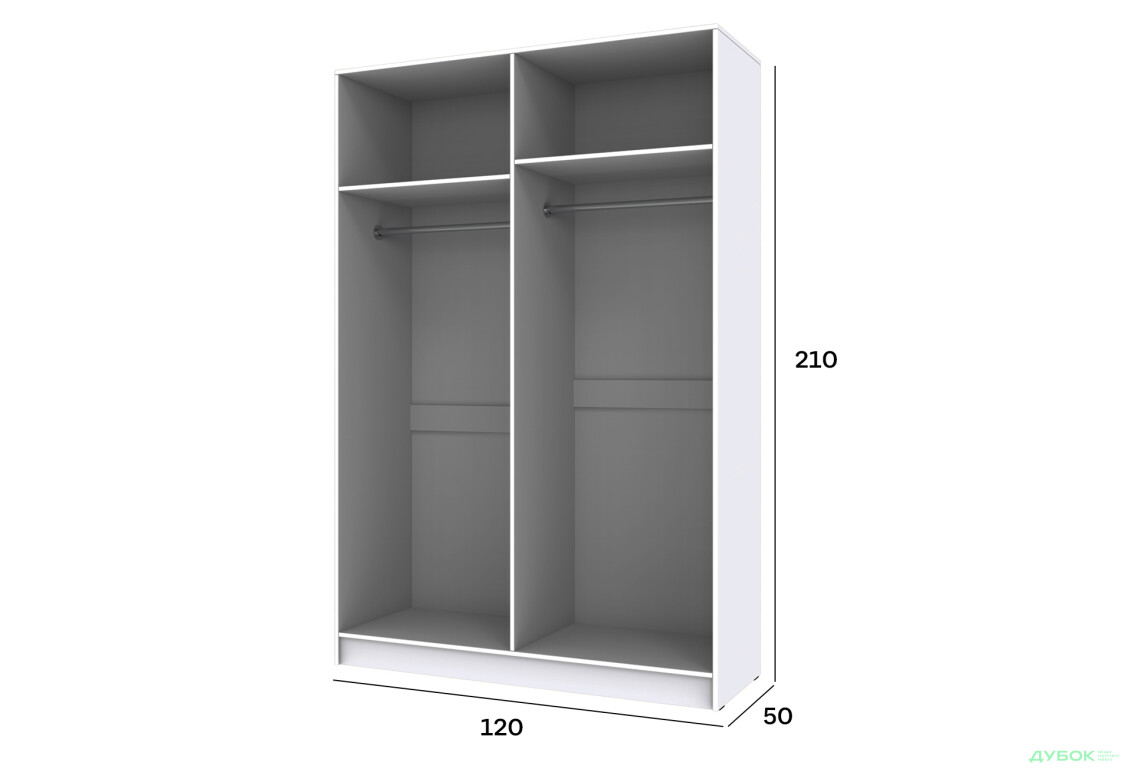 Зображення 4 - Корпус Київський стандарт ПГ-06 відкритий з 2 штангами 120 см