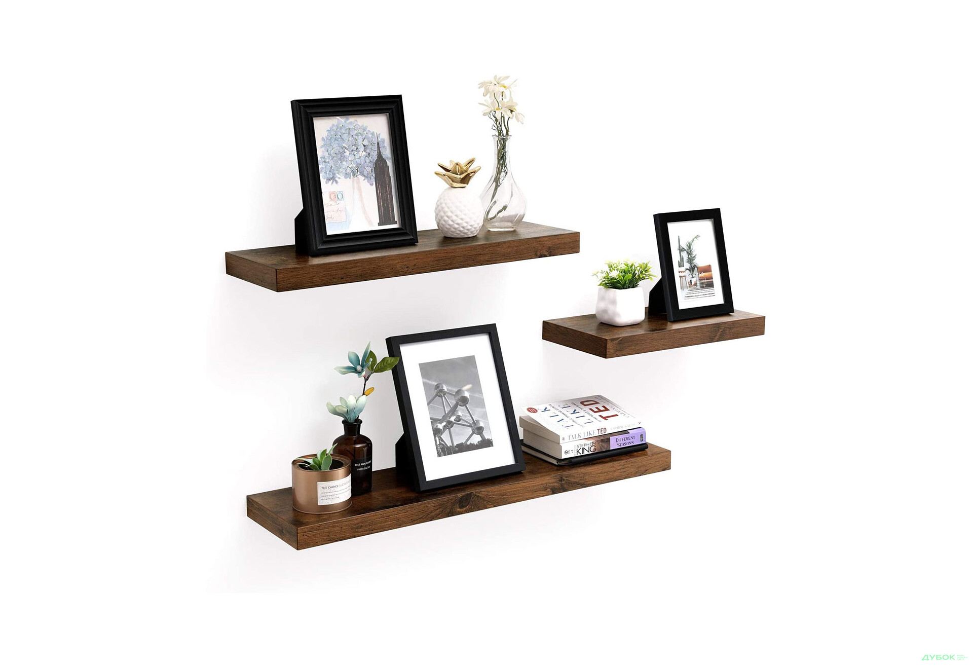 Изображение 5 - Полка 80 см LWS28BX дуб рустикальный коричневый Креденс Фениче