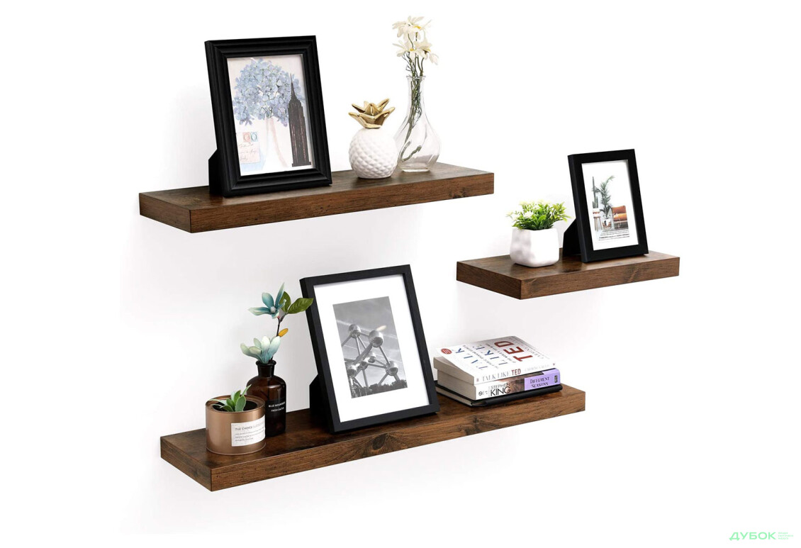 Изображение 5 - Полка 80 см LWS28BX дуб рустикальный коричневый Креденс Фениче