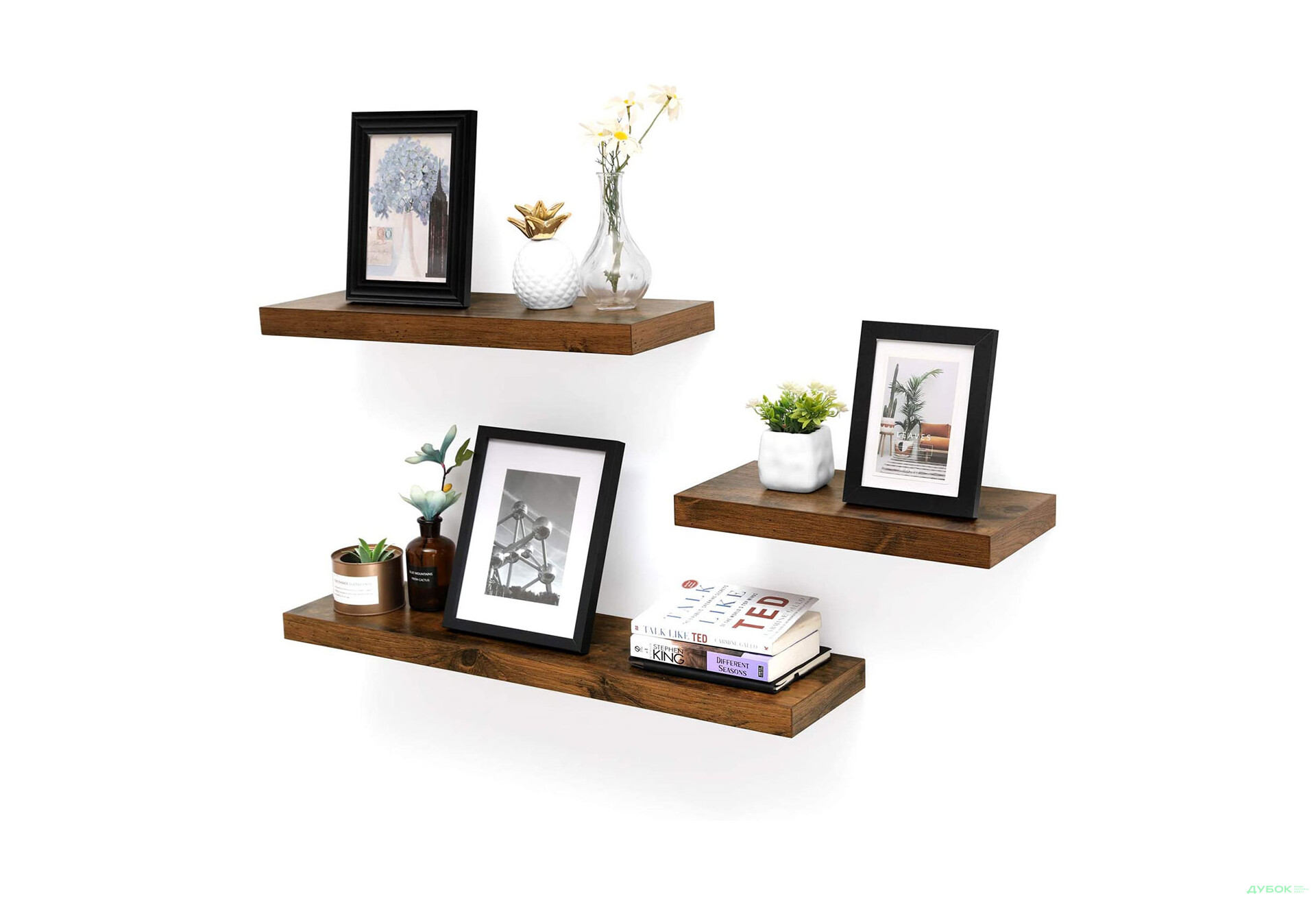 Изображение 4 - Полка 80 см LWS28BX дуб рустикальный коричневый Креденс Фениче