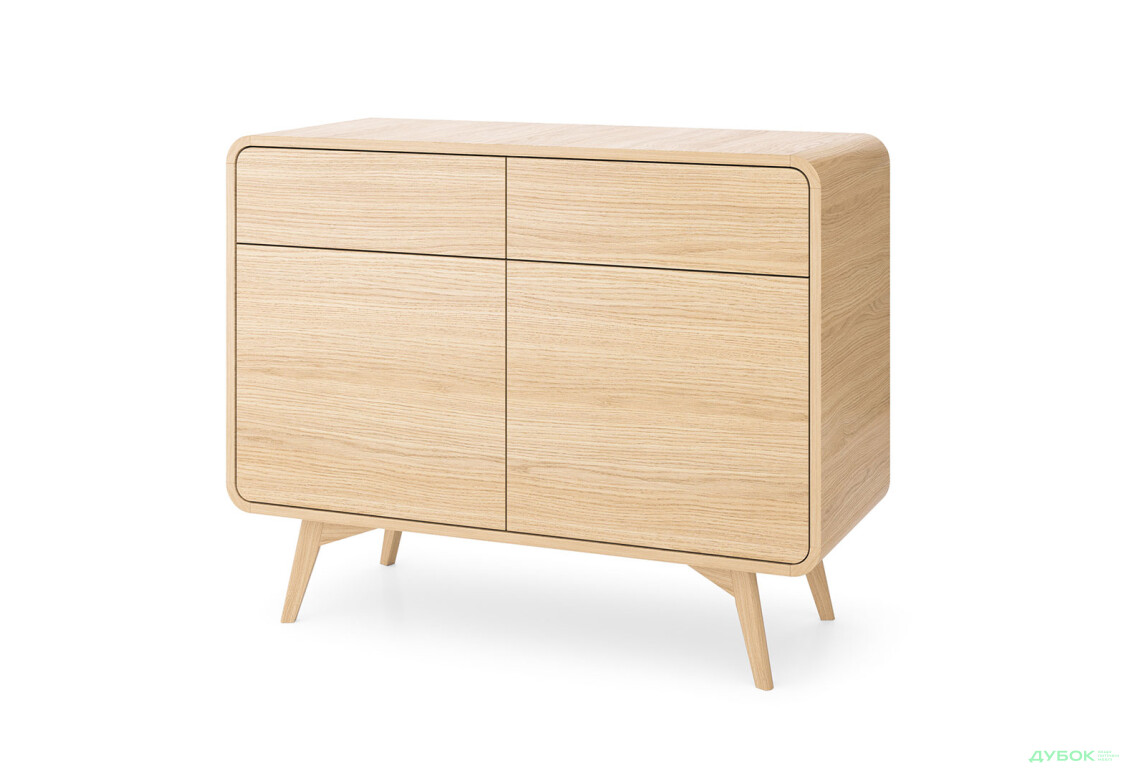 Комод Kredens furniture Helion / Гелион KSZ108 с 2 ящиками и дверками 108 см, дуб виченза