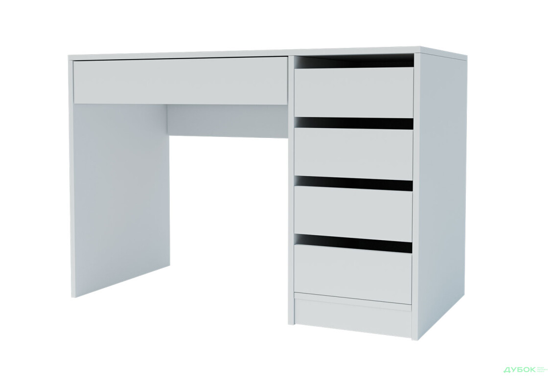 Зображення 7 - Письмовий стіл Профі R з шухлядами Білий Garant