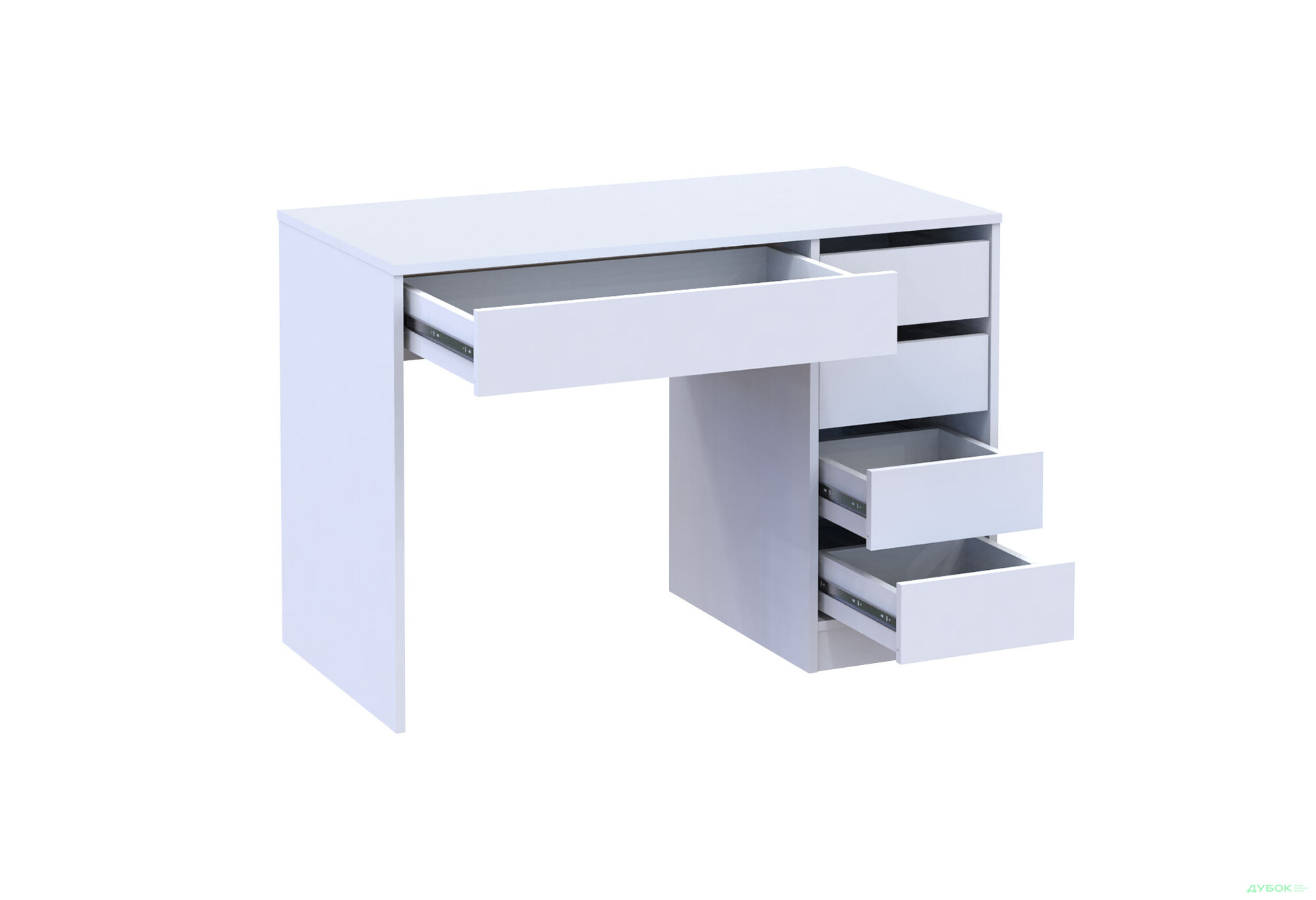 Зображення 5 - Письмовий стіл Профі R з шухлядами Білий Garant