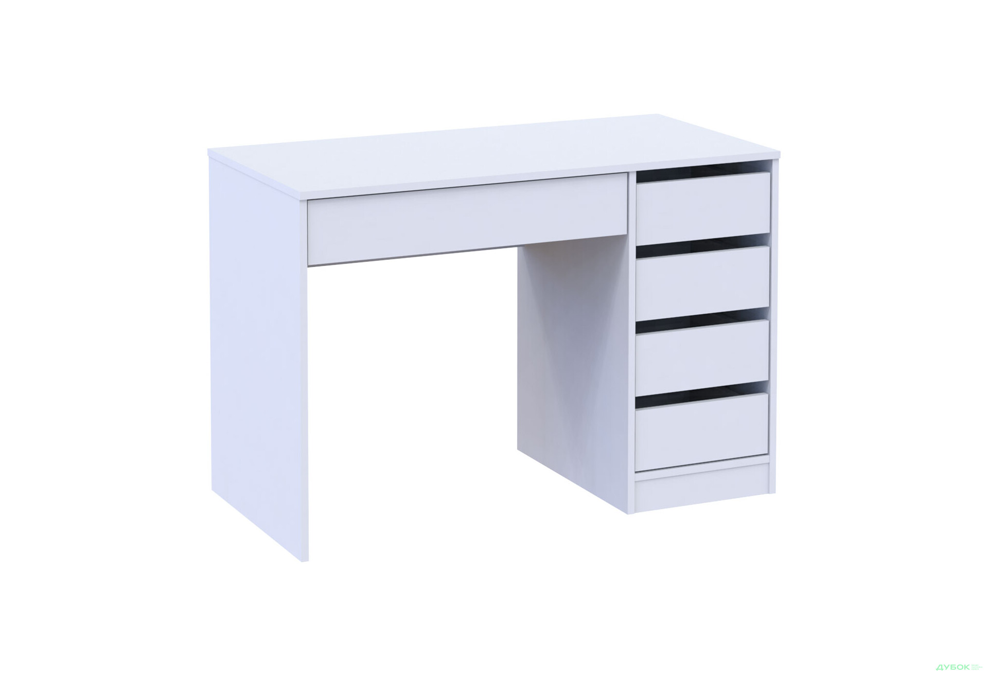 Зображення 4 - Письмовий стіл Профі R з шухлядами Білий Garant
