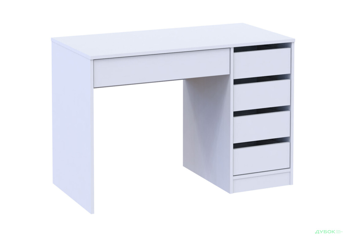 Зображення 4 - Письмовий стіл Профі R з шухлядами Білий Garant