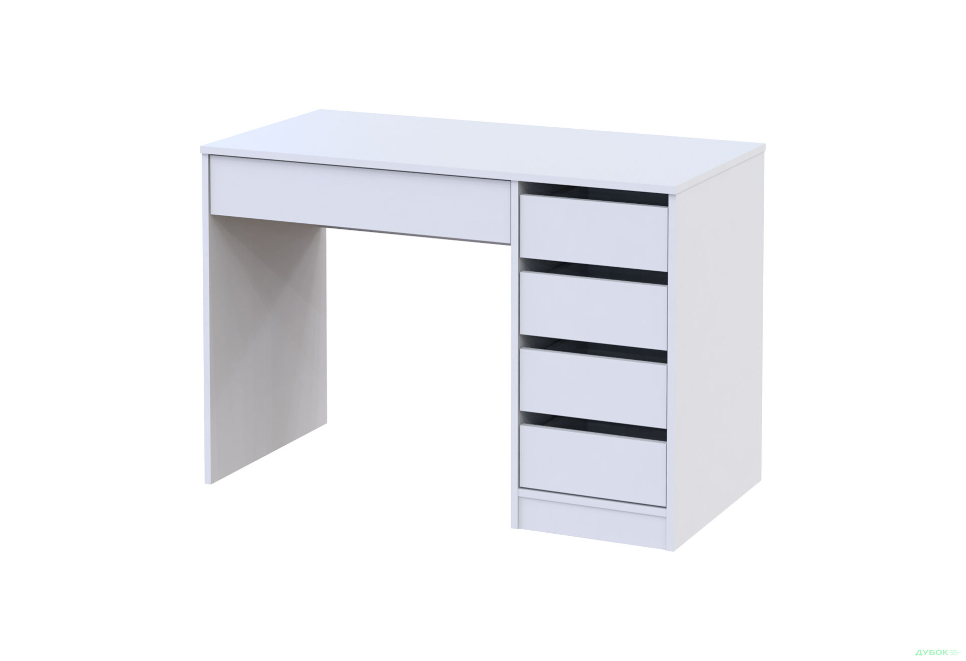 Зображення 1 - Письмовий стіл Профі R з шухлядами Білий Garant