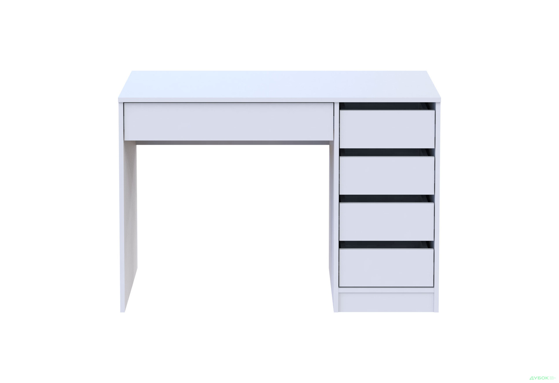 Зображення 3 - Письмовий стіл Профі R з шухлядами Білий Garant