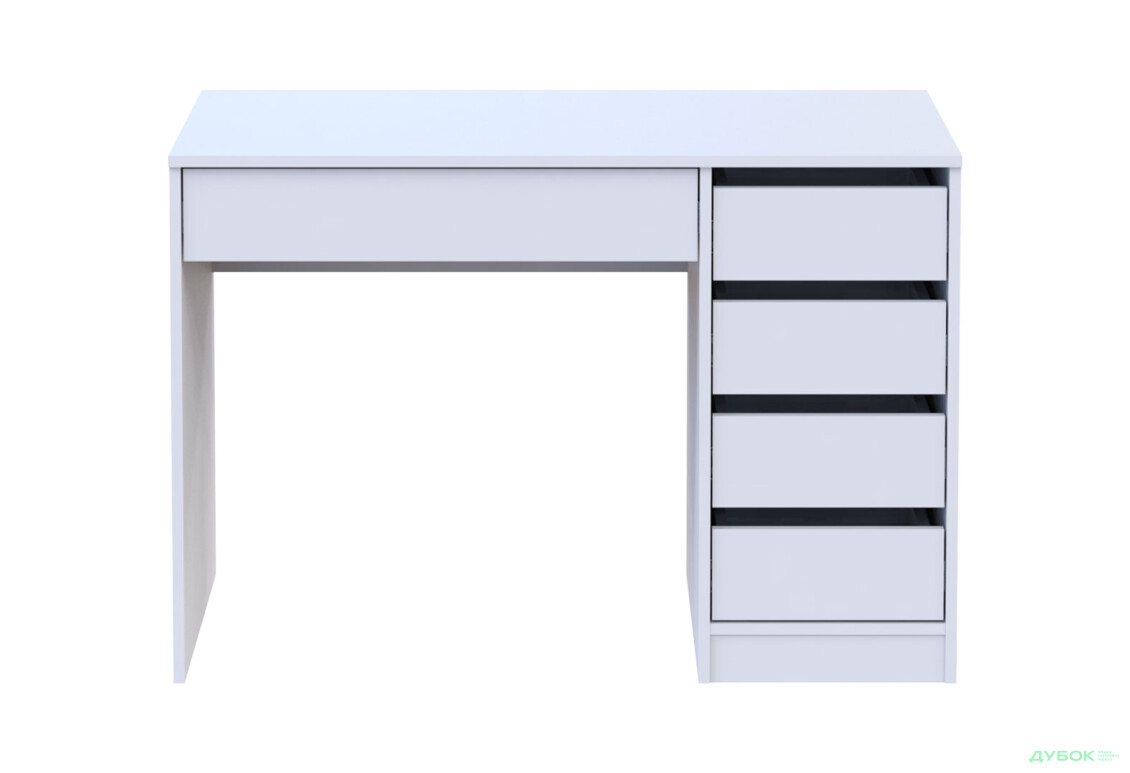 Зображення 3 - Письмовий стіл Профі R з шухлядами Білий Garant