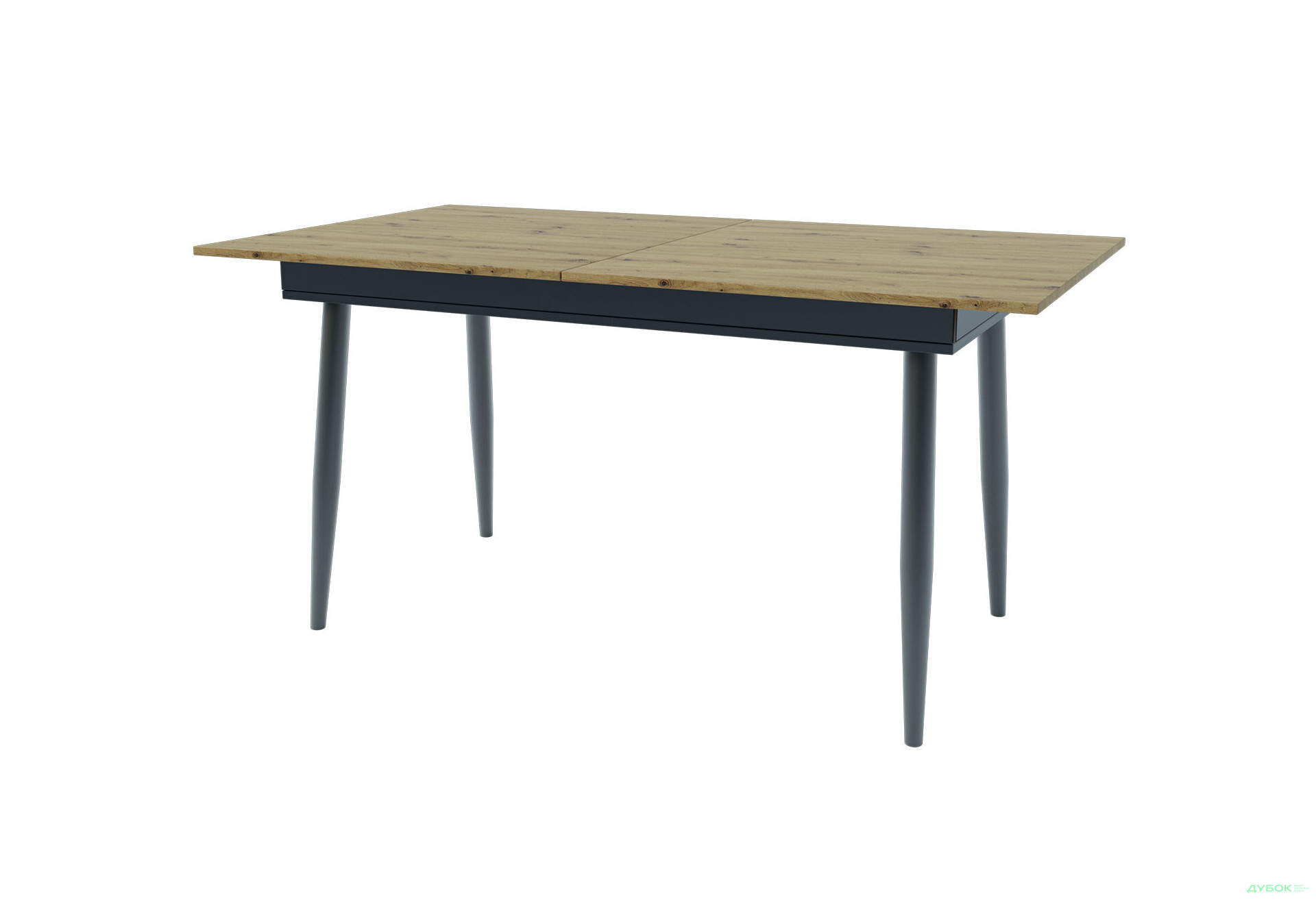 Изображение 1 - Стол обеденный Сити раскладной 150х85 дуб артизан / антрацит Garant