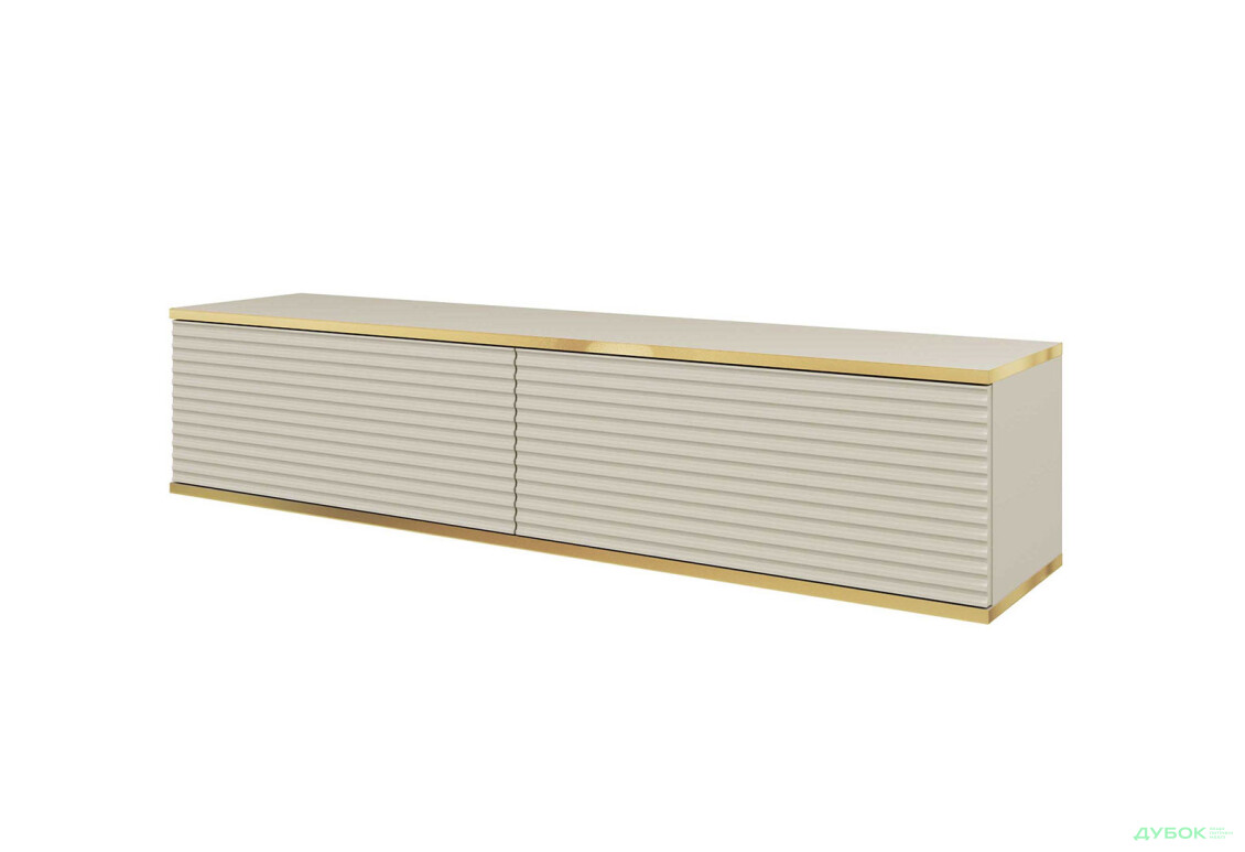 Тумба под телевизор Kredens furniture Oro / Оро RTV 135 МДФ с дверцами 135 см, бежевая