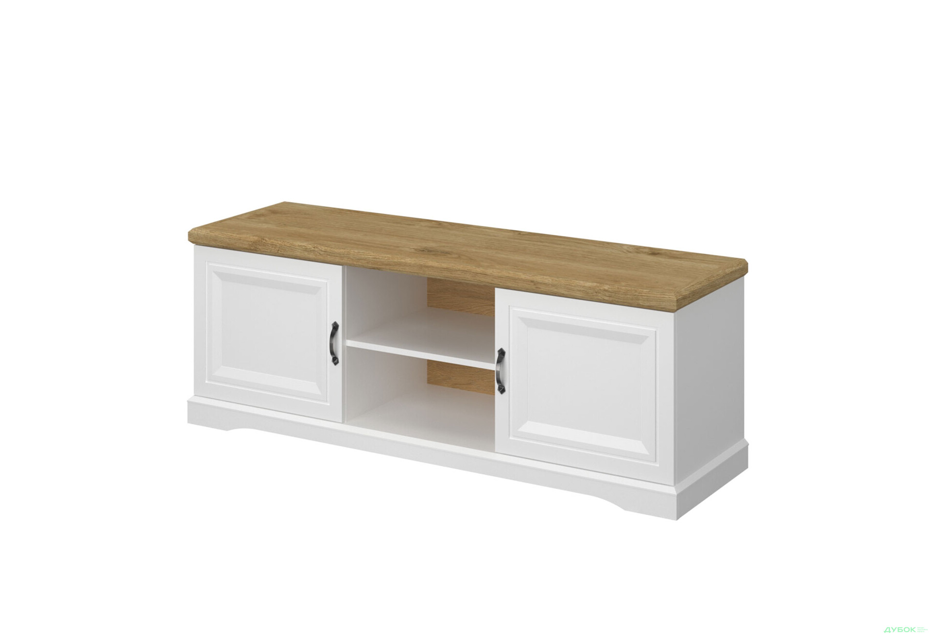 Изображение 1 - Тумба под ТВ Kredens furniture Riva / Рива 2d с дверцей и полками 149,6 см, белый / дуб харбор