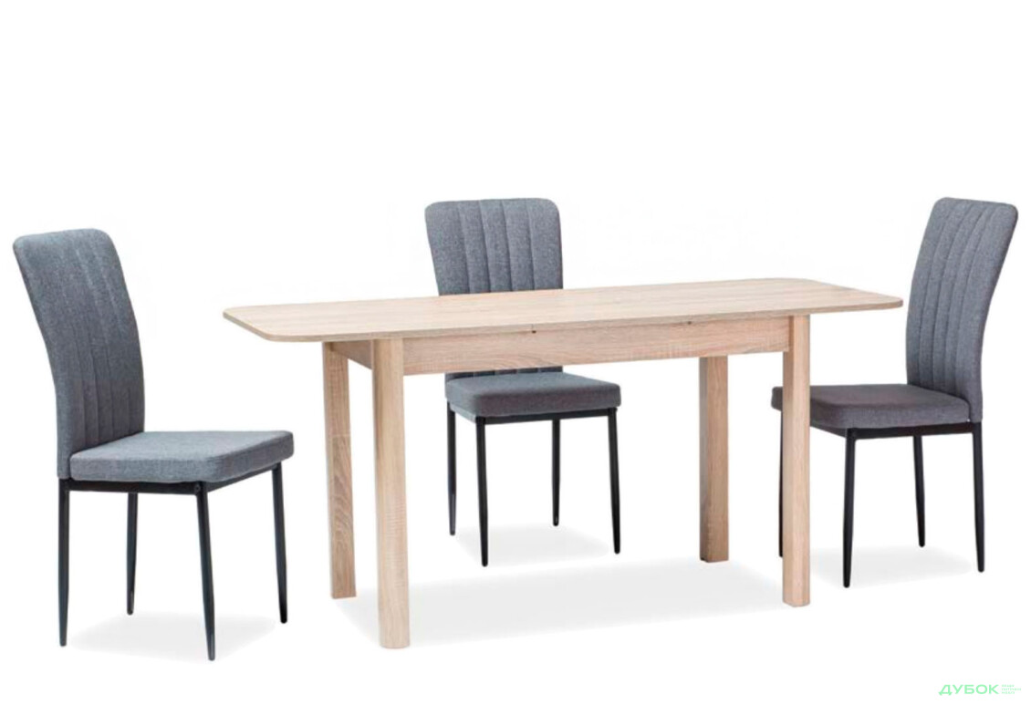 Зображення 3 - Стіл столовий Kredens furniture Diego II / Дієго ІІ розкладний 105/140 дуб сонома МДФ / дерево