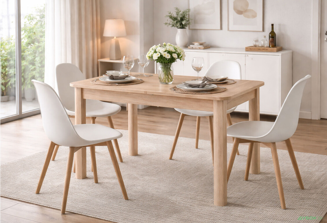 Зображення 2 - Стіл столовий Kredens furniture Diego II / Дієго ІІ розкладний 105/140 дуб сонома МДФ / дерево