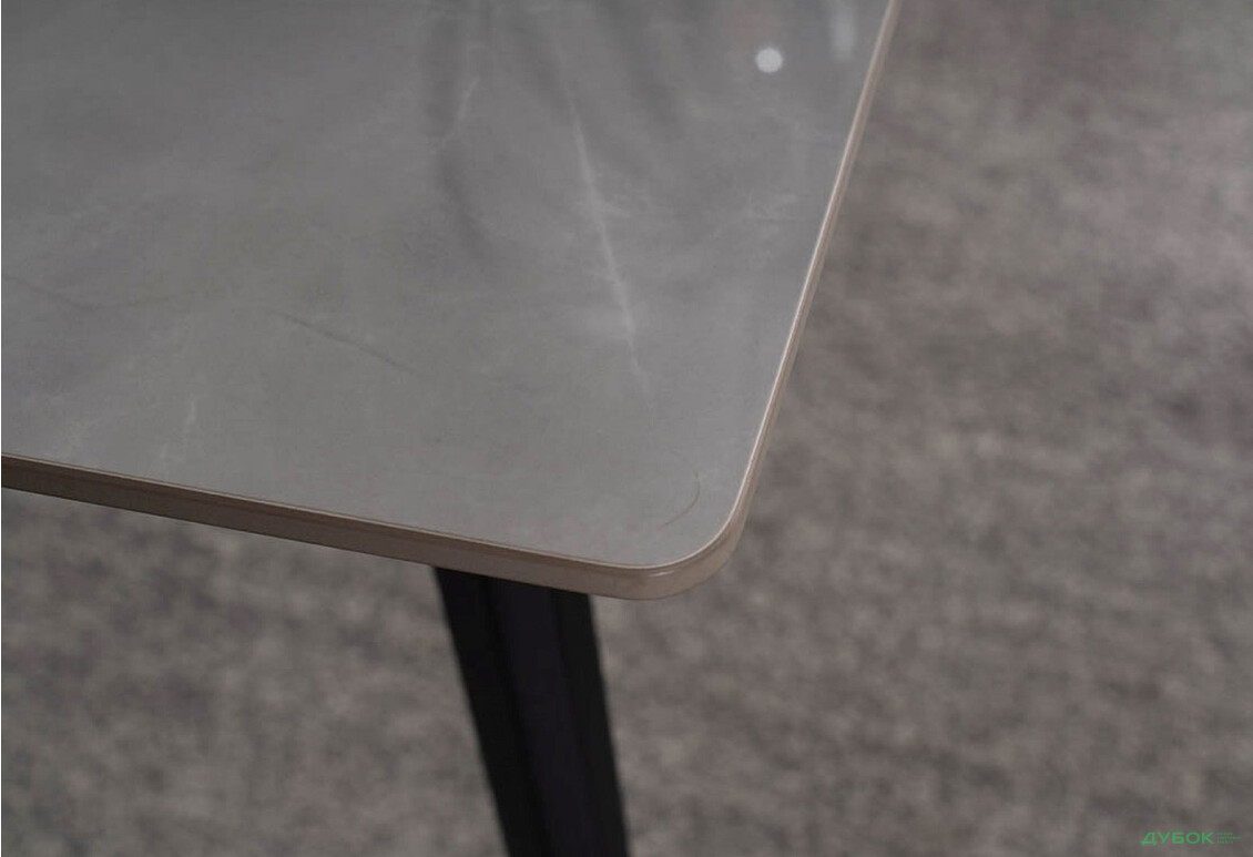 Изображение 10 - Стол столовый Креденс Фениче Ivy / Иви нераскладной 140 см, мраморный эффект, серый / черный мат