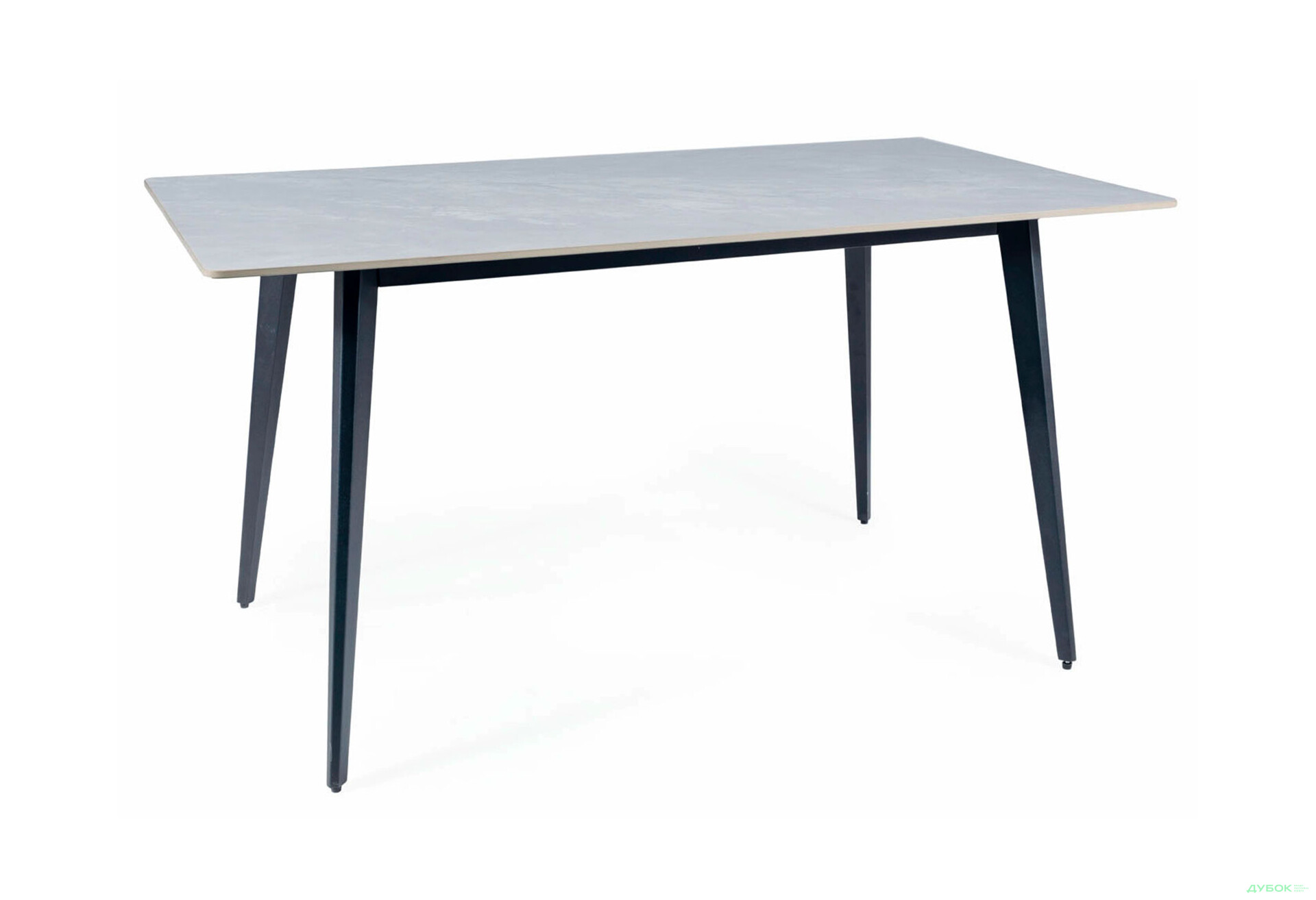 Изображение 5 - Стол столовый Креденс Фениче Ivy / Иви нераскладной 140 см, мраморный эффект, серый / черный мат
