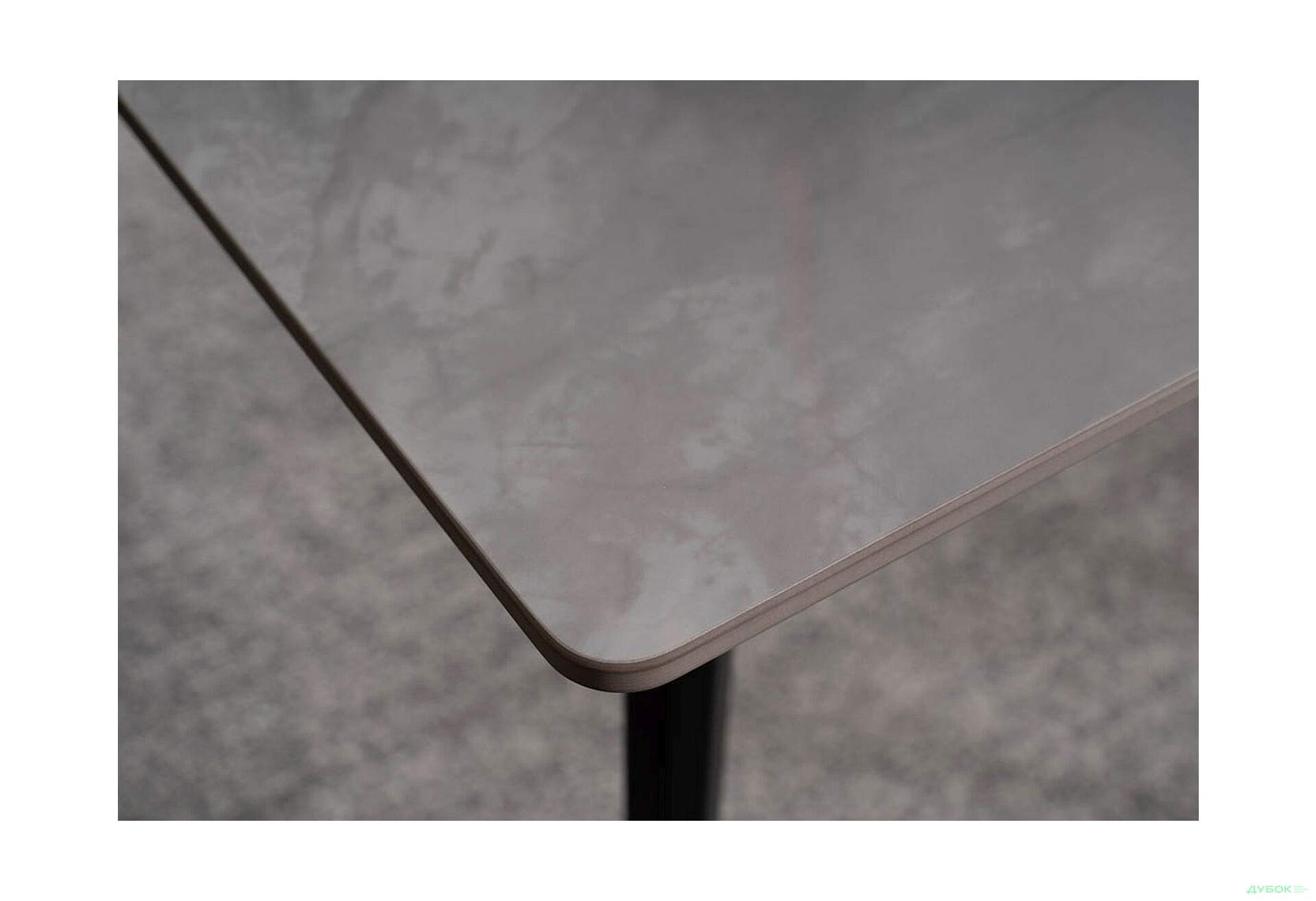 Изображение 8 - Стол столовый Креденс Фениче Ivy / Иви нераскладной 140 см, мраморный эффект, серый / черный мат