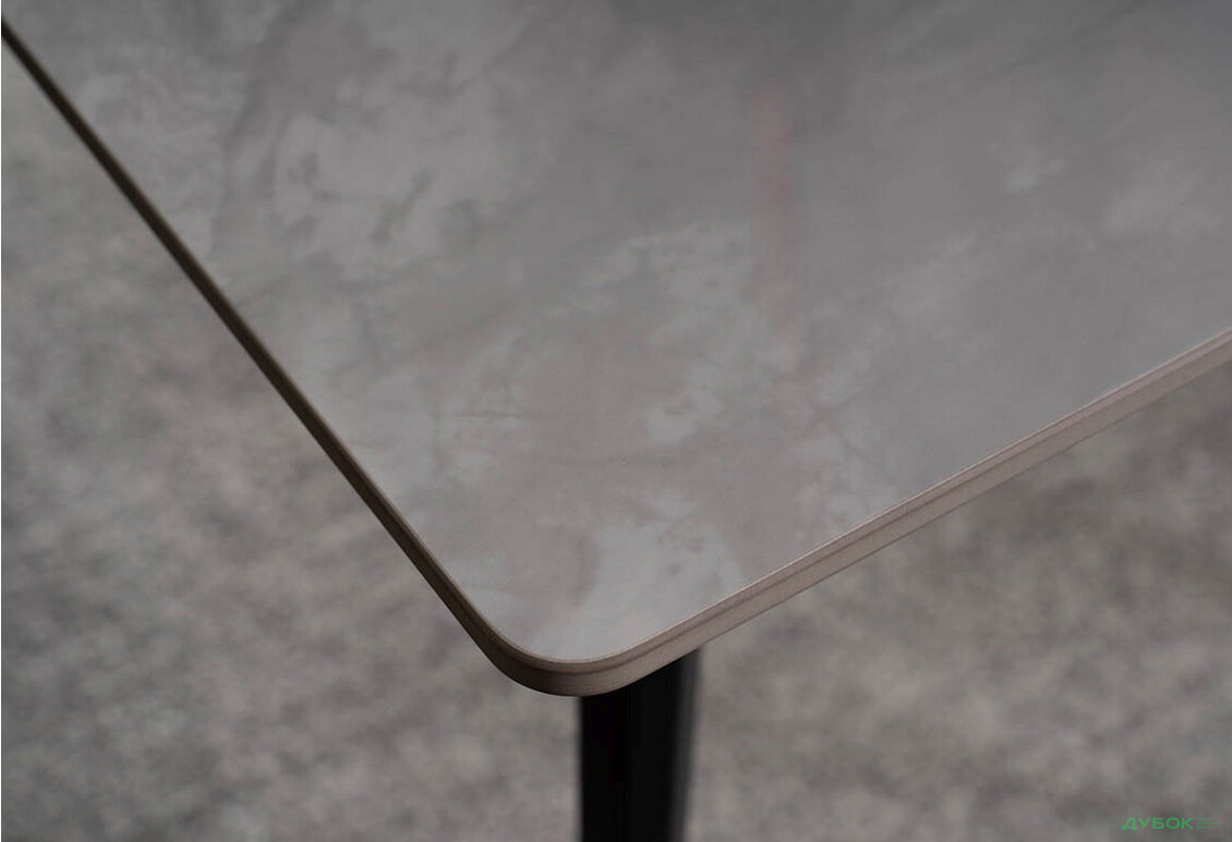 Изображение 8 - Стол столовый Креденс Фениче Ivy / Иви нераскладной 140 см, мраморный эффект, серый / черный мат