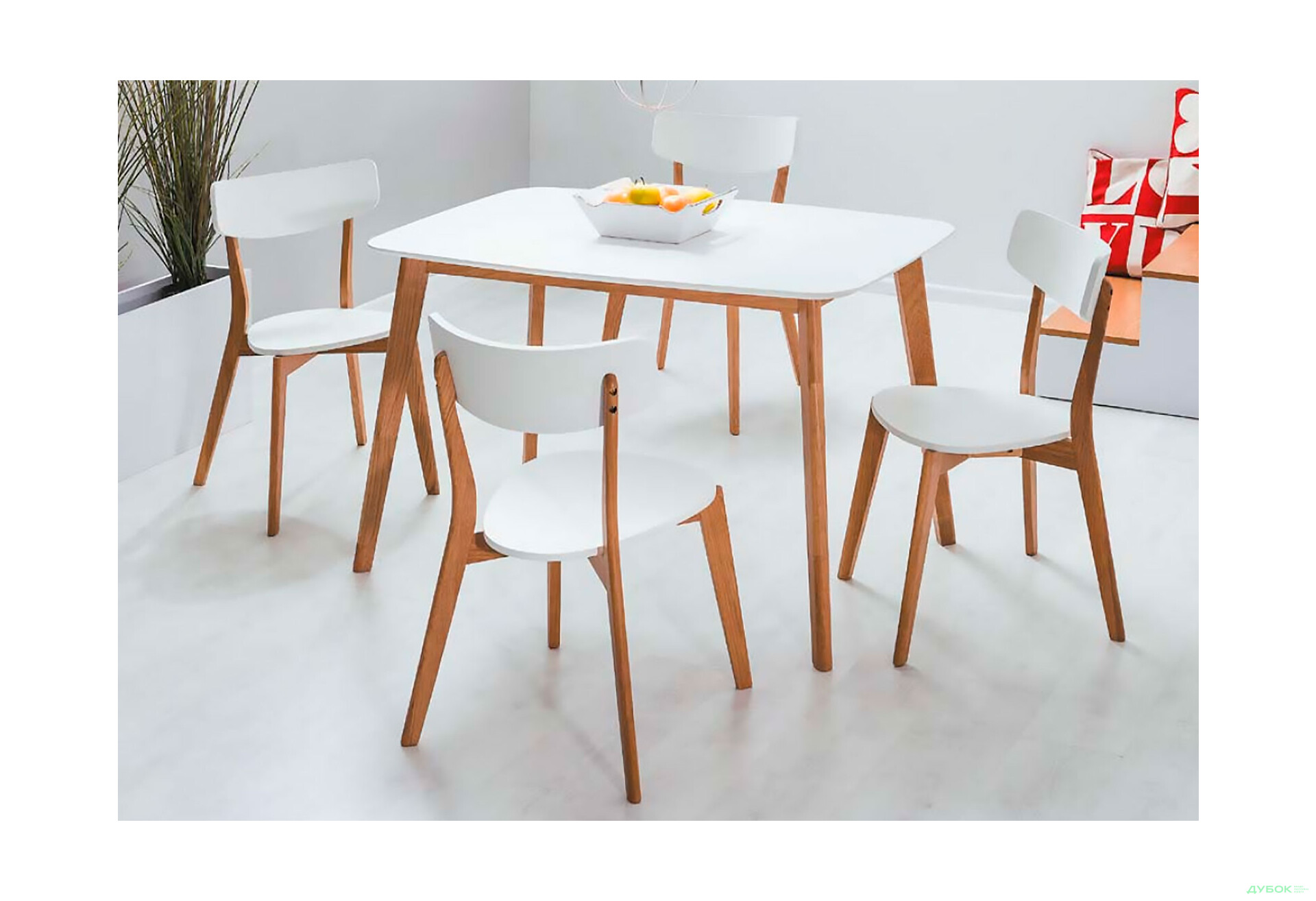 Изображение 2 - Стол столовый Креденс Фениче Mosso I / Моссо I нераскладной 120x75 см, белый / дуб